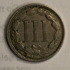 1872 3 cent