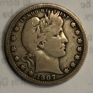 1907-O Barber Quarter