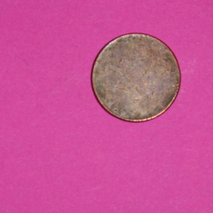 other side of blank from change