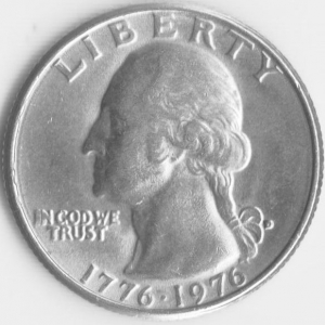 Bicentennial Quarter Type 1