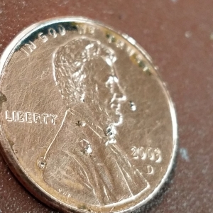 Penny with drops 8