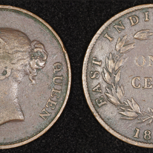 Straits Settlements (British East India Co.): 1 cent, 1845