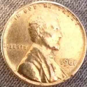 1961 gold penny