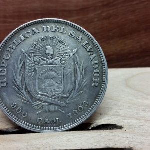 1908 El salvador peso reverse