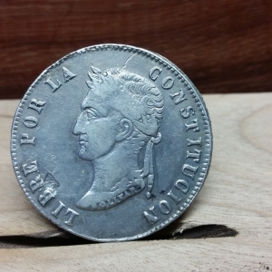 1855 Bolivia 8 Sols