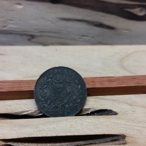 1826 Sardinia 1 Cent rev