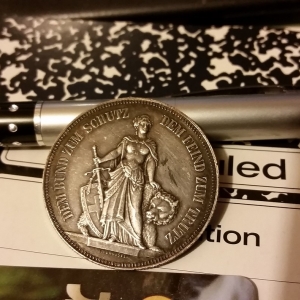 1885 Swiss Shooting Thaler