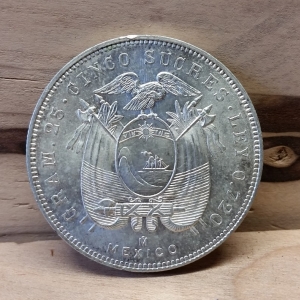 1944 5 Sucres, rev