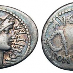 Julius Caesar, minted in 46 BC
