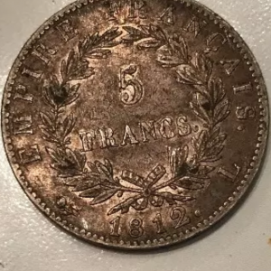 1812L 5 Francs Reverse