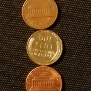 1958 d penny silver