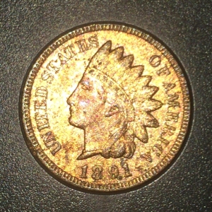 1891 Indian head one cent