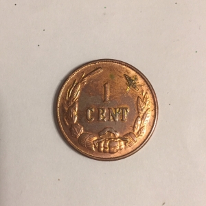 Confederate 1cent back