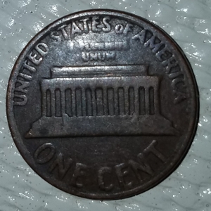 Back of odd 1964 Penny