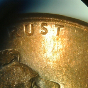 Twisted strike on "S", looks flat, and doubled