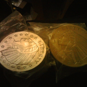 Large 1 pound Titanium Coins