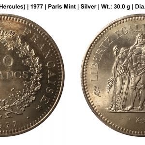 1977 50 Francs Hercules