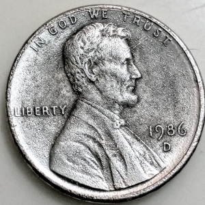 Unplated cent