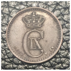 Denmark: 1 Øre, 1888(h) CS, obv