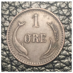 Denmark: 1 Øre, 1888(h) CS, rev