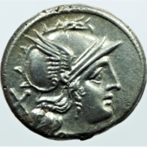 Roman Republic Denarius, anonymous, after 211 B.C.