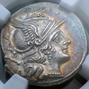 Roman Republic Denarius, anonymous, after 211 B.C.