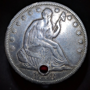 1858 Seated Half No Motto