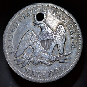 1858 Seated Half No Motto