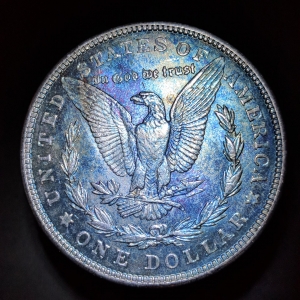 1921 Morgan Dollar "Blue Fire"