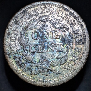 1845 Braided Hair Large Cent