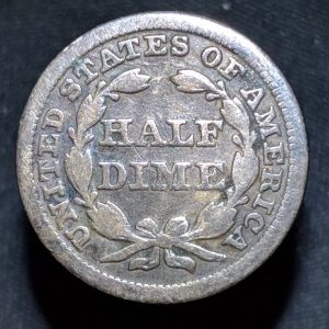 1854 Liberty Seated Half Dime W/ Arrows