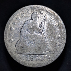 43. Seated Liberty Quarter W/ Arrows