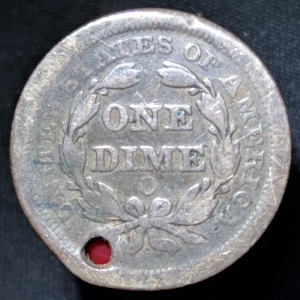 1852 Seated Dime Stars