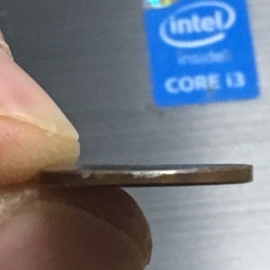 Strange wheat penny with blank side