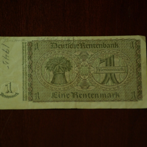 Germany Third Reich 1 Fine Rentenmark REV