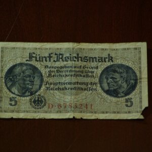 Germany Third Reich 5 Reichsmark OBV