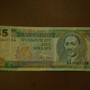 Barbados 5 Dollars OBV