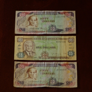 Jamaica 5 and 50(2) Dollars OBV