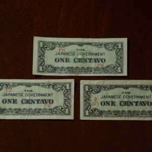 Japanese Govt 1 Centavo (3) OBV