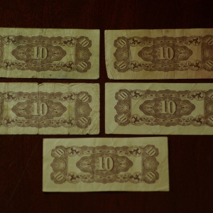 Japanese Govt 10 Centavos (5) REV
