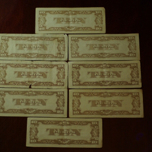 Japanese Govt 10 Pesos (8) REV