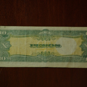 Japanese Govt 10 Pesos REV