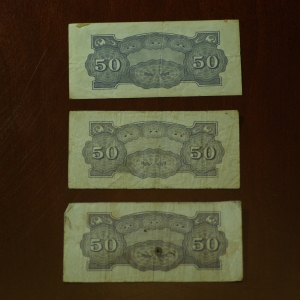 Japanese Govt 50 Centavos (3) REV