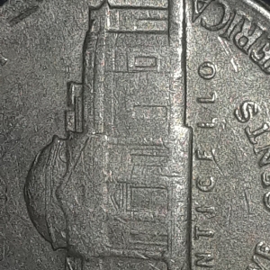 1983 P Nickel Reverse