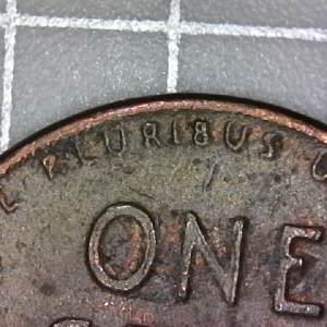 1954 Penny with backwards B