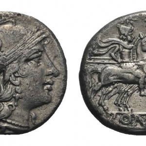 After 211 B.C. anonymous denarius
