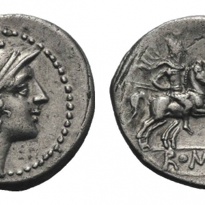 209 B.C. Roman Republic Spearhead denarius