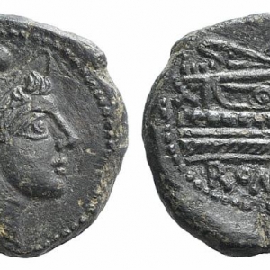 Second Punic War Bronze Roman Republic Coin