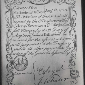 Sterlnig Silver Replicas of Note plate 9