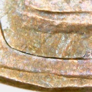 Missing designer initials, or damage?